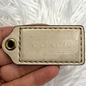 2" y2k COACH Vintage Fob Bag Charm Hang tag Hangtag